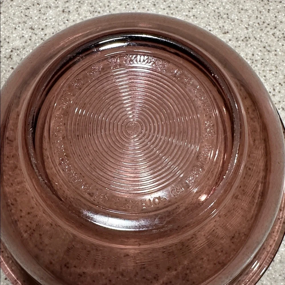 MRARE Vintage Pink Cranberry 1 Qt Bowl baking/mixing/ storage
